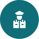 Icon of a person in a uniform.
